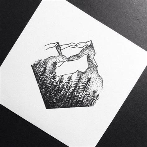 Mountain sketch/drawing | Nature tattoos, Mountain tattoo, Trendy tattoos