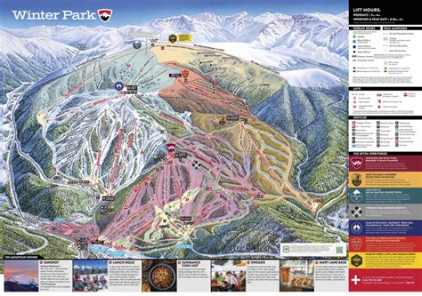 Winter Park Resort Trail Map • Piste Map • Panoramic Mountain Map