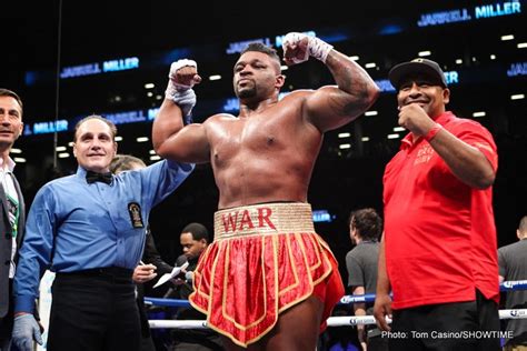 Photos: Jarrell Miller Stops Washington - Latest Boxing News