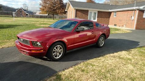 5th generation red 2005 Ford Mustang V6 automatic [SOLD] - MustangCarPlace