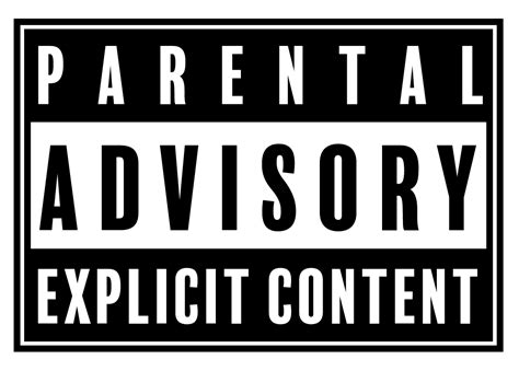 Parental Advisory Explicit Content Warning Free Vector in .AI, .EPS ...