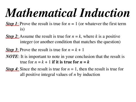 mathematical induction