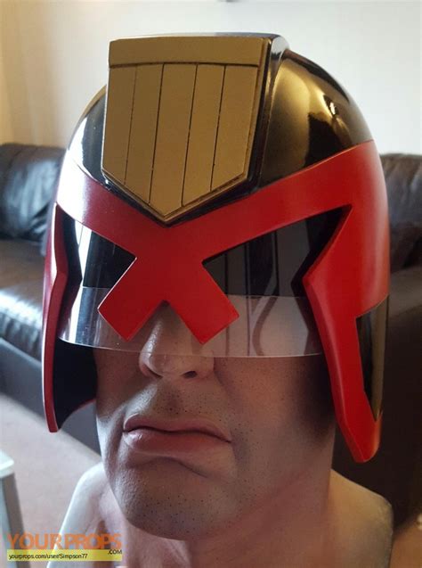 Judge Dredd (comic books) Dredd helmet and bust. replica movie prop