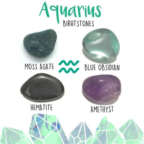 Aquarius Birthstone Gemstone Kit 20 January 18 February 4 - Etsy