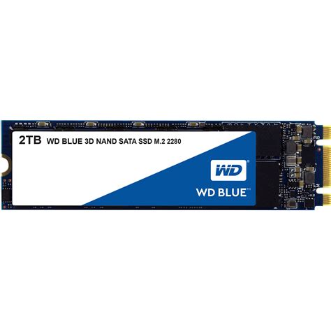 WD 2TB Blue 3D NAND SATA III M.2 2280 Internal SSD WDS200T2B0B