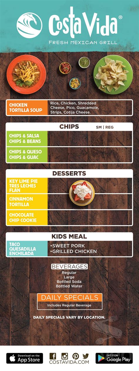 Costa Vida - Jordan Landing menu in West Jordan, Utah, USA