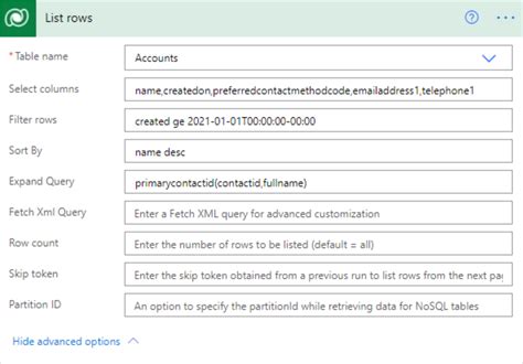 Power Automate Dataverse List Rows Filter - Printable Online