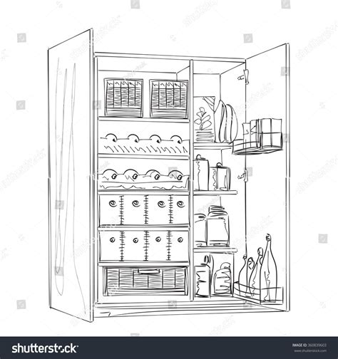 1,212 Pantry Sketch Images, Stock Photos & Vectors | Shutterstock