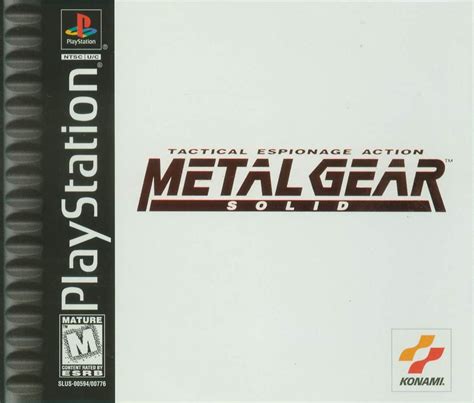 Metal Gear Solid (1998) PlayStation box cover art - MobyGames