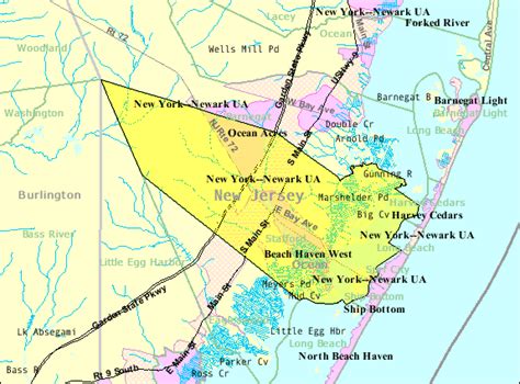 Image: Census Bureau map of Stafford Township, New Jersey