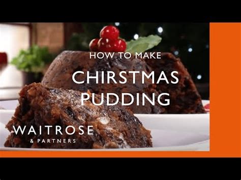 Christmas pudding recipe from Waitrose - YouTube