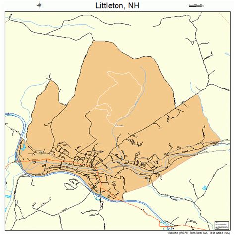 Littleton New Hampshire Street Map 3342500