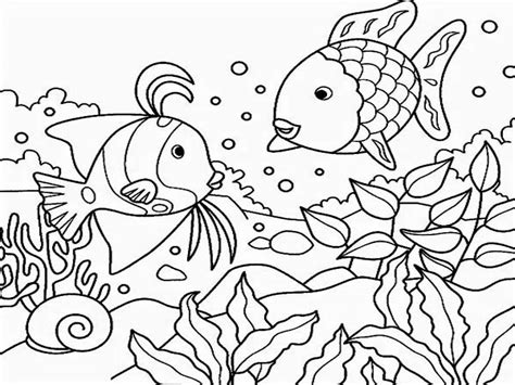 Gambar Mewarnai Hewan Coloring Books Coloring Book Pages Ocean - Riset