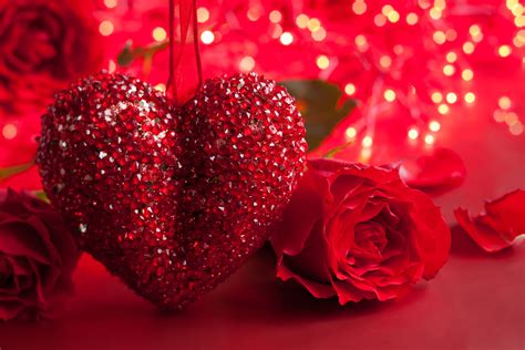 Red heart shaped ornament HD wallpaper | Wallpaper Flare