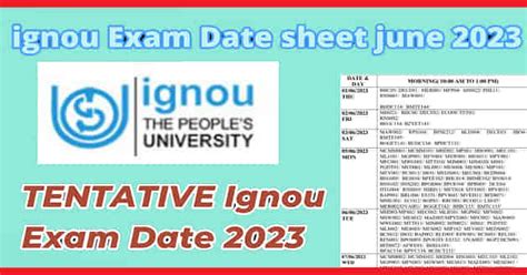 Ignou Exam Form June 2023 Date Sheet - Printable Forms Free Online