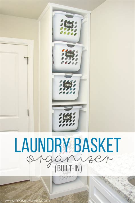 DIY Laundry Basket Organizer (...Built In) | Make It and Love It