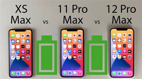 iPhone 12 Pro Max vs 11 Pro Max vs XS Max Battery Life DRAIN Test - CMC distribution English