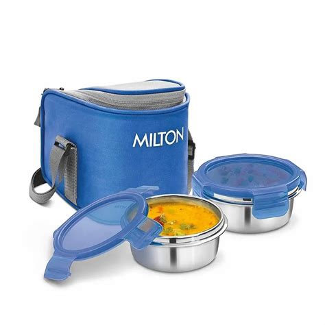 Stainless Steel Milton Cube 2 Lunch Box Set, For Office, Capacity ...