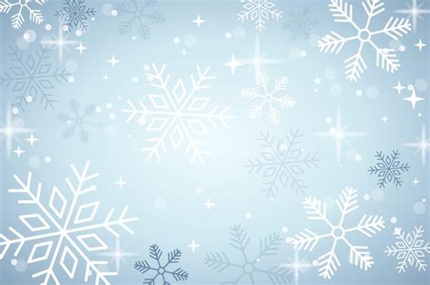 Premium Vector | Snowflake crystal falling during winter in december wallpaper background