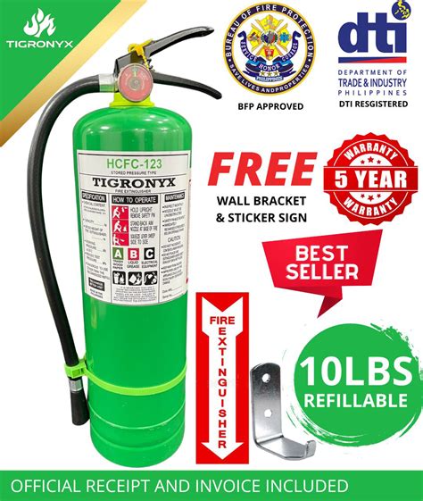 Fire Extinguisher Green HCFC-123 ABC Type - Refillable | Lazada PH