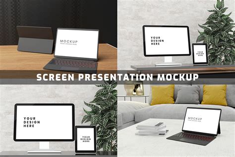 Screen Presentation Mockup Graphic by hr studio · Creative Fabrica