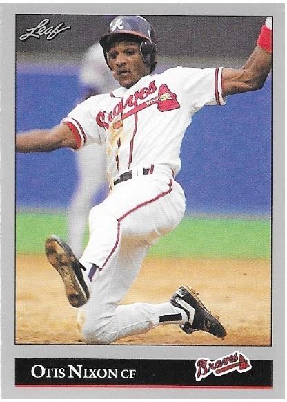 Nixon, Otis / Atlanta Braves | Leaf #358 | Baseball Trading Card | 1992