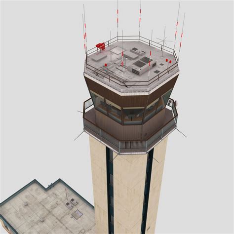 Air Traffic Control Tower 3D Model $59 - .obj .fbx .max .3ds - Free3D