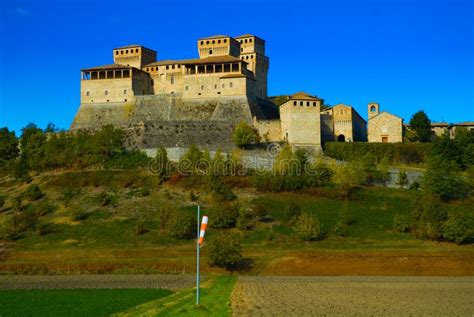 Castle of Torrechiara in Italy Stock Image - Image of scenic, road: 5785171