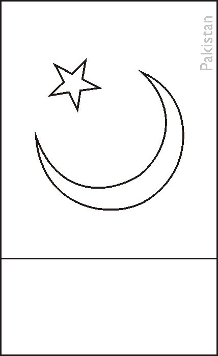 Pakistan Flag Colouring Pages - Richard McNary's Coloring Pages