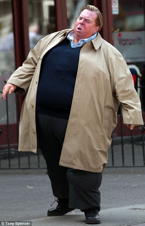 Has Timothy eaten Spall the pies? Luckily it's just a film role as The Fattest Man in Britain ...