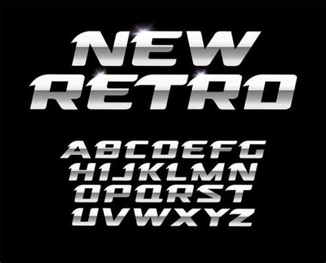 Metallic Font Vector Art, Icons, and Graphics for Free Download