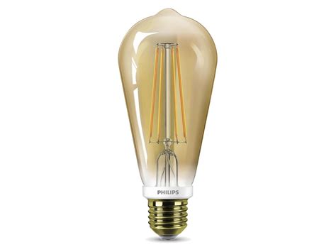 Philips ampoule LED Edison or E27 7W dimmable | Hubo