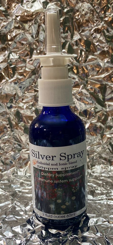 Colloidal Silver Upright Spray 50 Ppm 2oz Size - Etsy