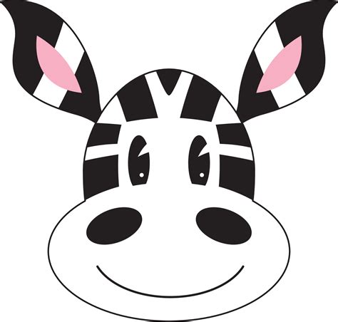 Cute Cartoon Adorable Zebra Face 21740414 Vector Art at Vecteezy