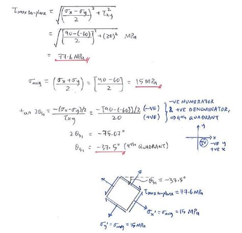 Example | C7.2 Principal Stress and Max-in-plane Shear Stress | Solid ...