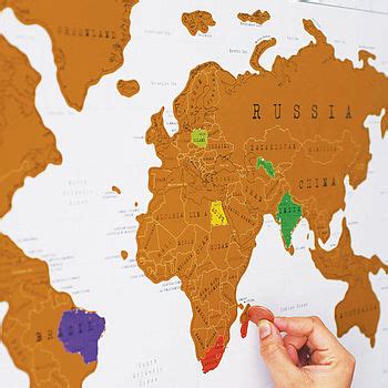 scratch off world map by thelittleboysroom | notonthehighstreet.com