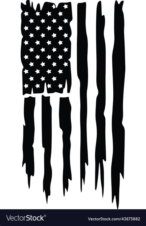 Usa distressed american flag us america vertical Vector Image