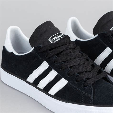 Adidas Campus Vulc 2.0 Shoes - Core Black / FTW White / Gum 3 | Flatspot