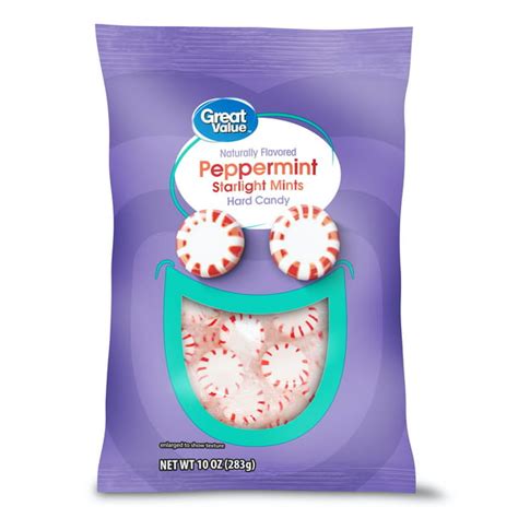 Great Value Peppermint Starlight Mints Hard Candy, 10 oz - Walmart.com - Walmart.com