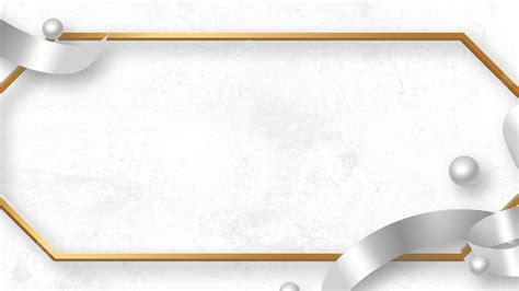 Abstract Gold Line Border Frame Business Ribbon Powerpoint Background ...