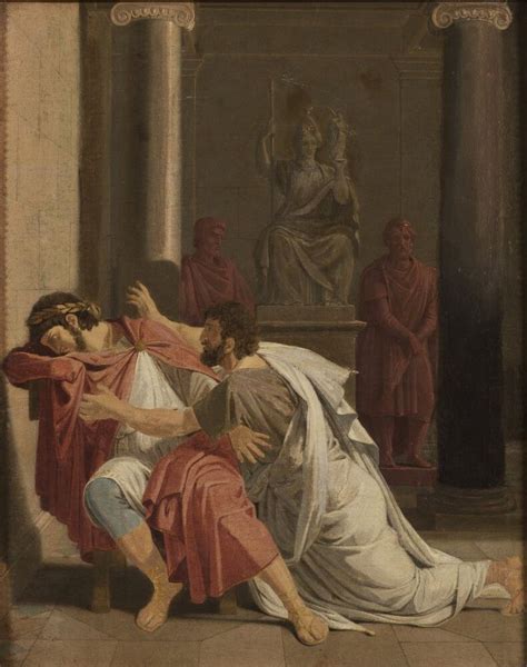 Burrus Prostrating Himself Before His Sovereign Lord, Painted By Otto Wallgren (c. 1795-1857 ...