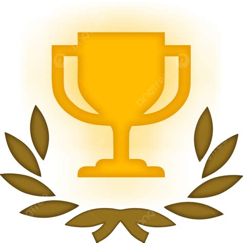 Golden Trophy Winner With Badge, Trophy, Golden, Badge PNG and Vector with Transparent ...