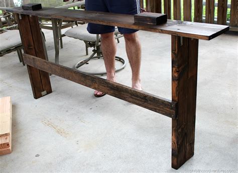 Easy DIY Sofa Table tutorial - Christinas Adventures