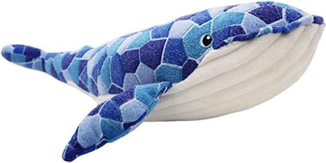 N-A Soft Humpback Whale Plush Hugging Pillow, Large Blue Whale Stuffed ...