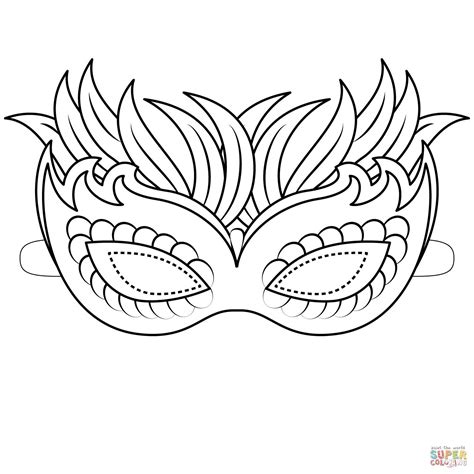 25+ Excellent Image of Mask Coloring Pages - davemelillo.com | Carnival ...