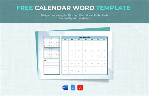 Calendar Word Templates in Word - FREE Download | Template.net