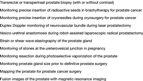 Urological indications for the use of real-time multidimensional ...