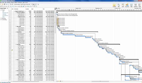 Microsoft Project Templates Free Of Microsoft Project Construction ...