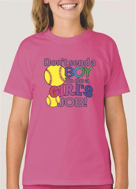 Girls Fastpitch Softball Shirts. Youth Slow Pitch T shirts for | Etsy