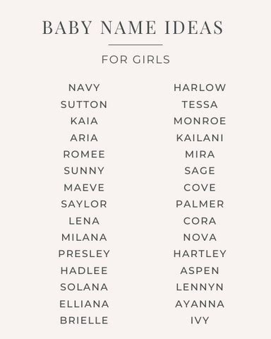 Unique Baby Names For Boys & Girls